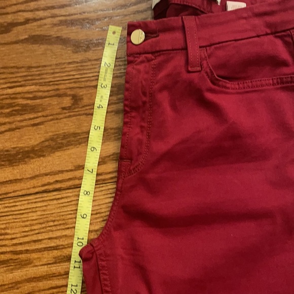 JEN 7 by FOR ALL MANKIND women’s ANKLE SKINNY JEAN in MERLOT color, SIZE 8 - Picture 9 of 11